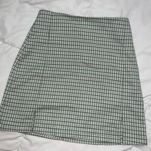 John Galt Brandy Melville Green Plaid Skirt